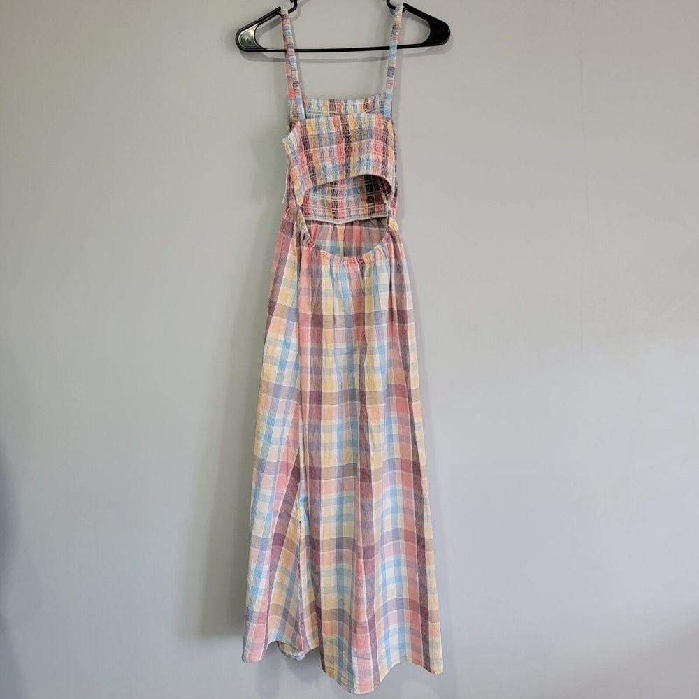 Pastel Plaid Maxi Dress - Picture 6 of 15